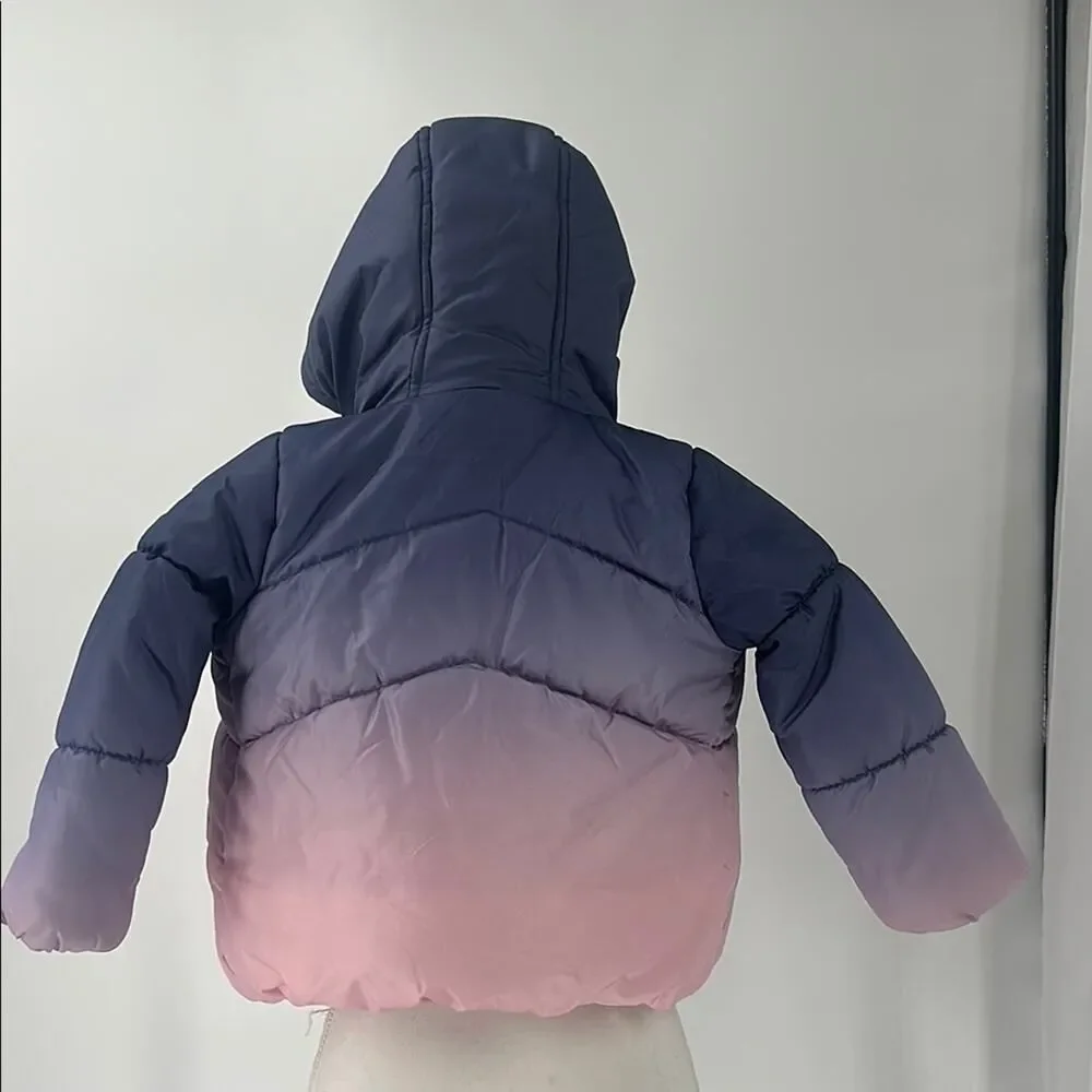 OshKosh B'gosh Pink and Purple Kids Puffer Jacket 4T